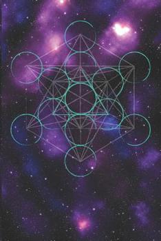 Sacred Geometry Metatron: 6" x 9" journal, notebook or diary, college rule 7.1mm lined blank 120 pages