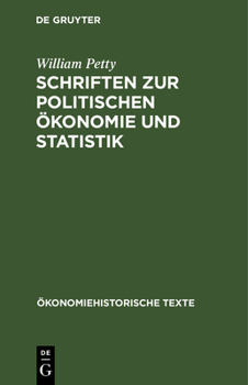 Hardcover Schriften Zur Politischen Ökonomie Und Statistik [German] Book