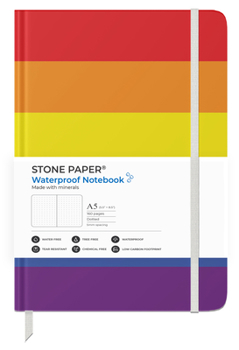 STONE PAPER RAINBOW DOTTED NOTEBOOK
