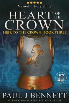 Paperback Heart of the Crown: Large Print Edition [Large Print] Book