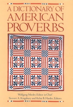 Hardcover A Dictionary of American Proverbs Book