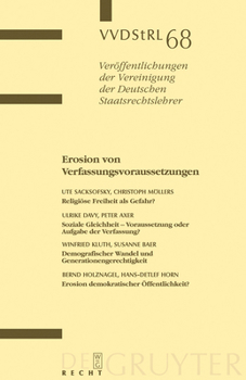 Hardcover Erosion von Verfassungsvoraussetzungen [German] Book