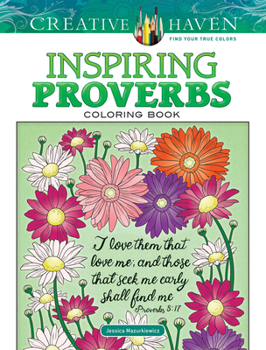 Paperback Creative Haven Inspiring Proverbs Coloring Book