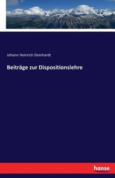 Paperback Beiträge zur Dispositionslehre [German] Book