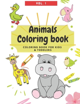 Paperback Animals Coloring Book - Kids and Toddler Coloring Book