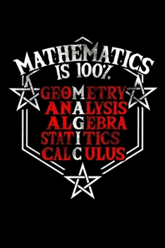 Notebook: Math Magic Teacher School Statistic Joke Gift 120 Pages, 6X9 Inches, Blank