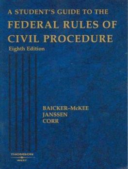 Paperback Student's Guide to the Federal Rules of Civil Procedure Book