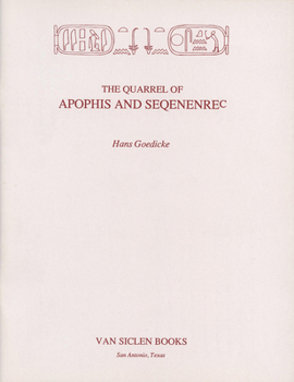 Paperback The Quarrel of Apophis and Seqenenrec Book