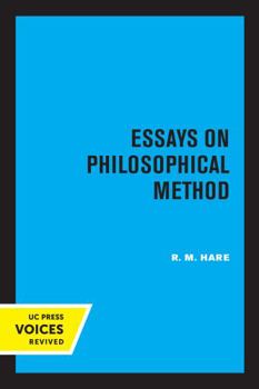 Paperback Essays on Philosophical Method Book
