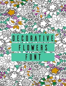 Paperback Decorative Flowers Font Book