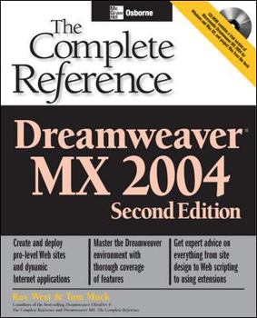Paperback Dreamweaver MX 2004 [With CDROM] Book
