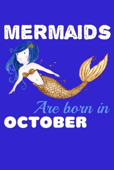Mermaids Are Born In October: Comic Book Notebook Paper