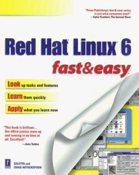 Paperback Red Hat Linux 6 Fast & Easy Book