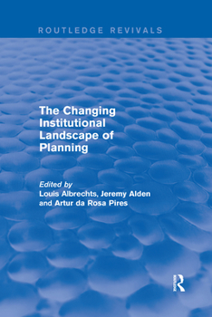 Paperback The Changing Institutional Landscape of Planning Book