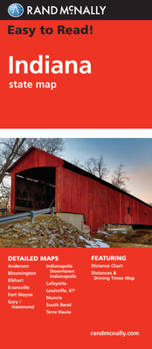 Map Indiana Easy to Read Book