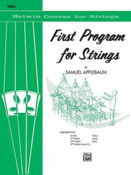 Paperback First Program for Strings: Viola (Belwin Course for Strings) Book