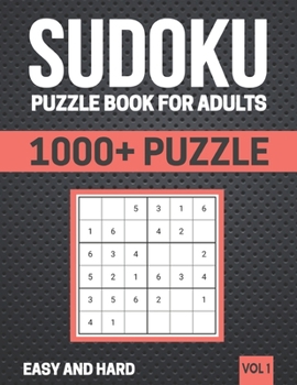 Paperback Sudoku Pazzle Book For Adults: 1000+ Puzzle Easy And Hard (Vol 1) Book
