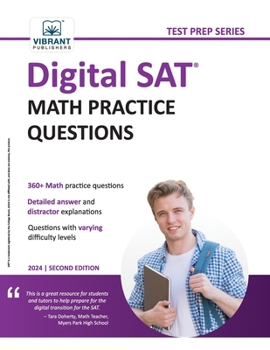 Paperback Digital SAT Math Practice Questions Book