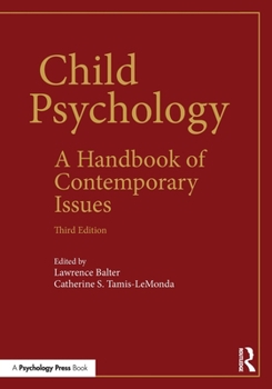 Paperback Child Psychology: A Handbook of Contemporary Issues Book