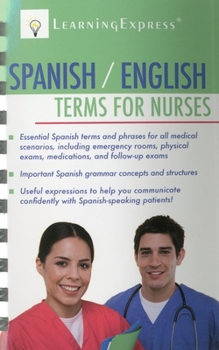 Spiral-bound Spanish/English Terms for Nurses Book