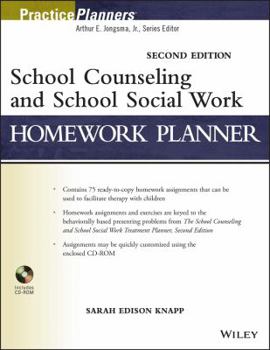 Paperback School Counseling and School Social Work Homework Planner Book