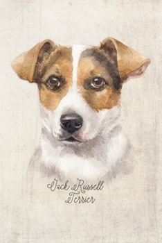 Jack Russell Terrier Dog Portrait Notebook: Blank Dot Grid Journal for Dog Lovers, Dog Mom, Dog Dad and Pet Owners 6x9 5MM Dot Grid Pages