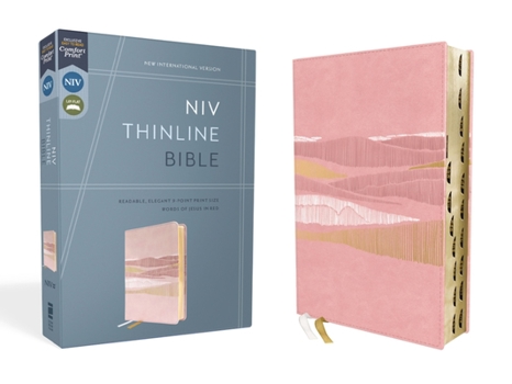 Imitation Leather Niv, Thinline Bible, Leathersoft, Pink, Red Letter, Thumb Indexed, Comfort Print Book