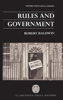 Paperback Rules and Government Book