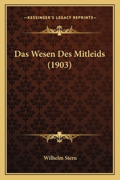 Paperback Das Wesen Des Mitleids (1903) [German] Book
