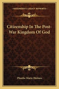 Paperback Citizenship In The Post-War Kingdom Of God Book
