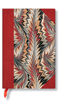 Misc. Rubedo Mini Lined Hardcover Journal, 176pg, 85gsm by Paperblanks (Cockerell Marbled Paper) Book