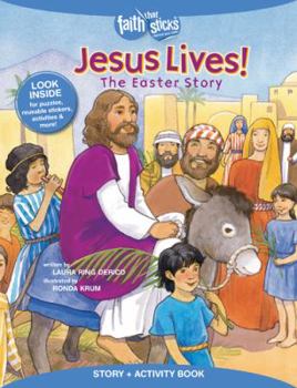 Paperback Jesus Lives! the Easter Story, Story + Activity Book