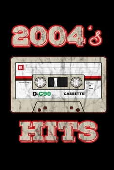 Paperback 2004's Hits: Birthday Retro Cassette Gym Weightlifting Diary 6" x 9" 100 pages Book