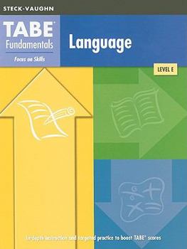 TABE Fundamentals: Test Workbooks Language Arts Language Arts