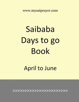 Paperback Saibaba Days to go Book: April to June Book