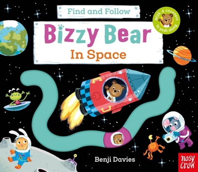 Paperback Bizzy Bear: Find and Follow in Space Book