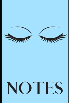 Paperback Notes: : Cute Pale Blue College Lined Journal With Eyelashes: This is a fun eyelash notebook you can use for school, journali Book