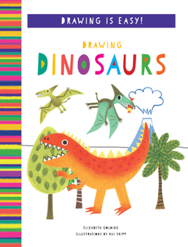 Library Binding Drawing Dinosaurs Book