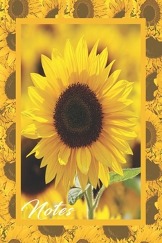 Notes: Yellow Flowers Sunflower journals to write in for women and girl Lined Blank Paper Notebook