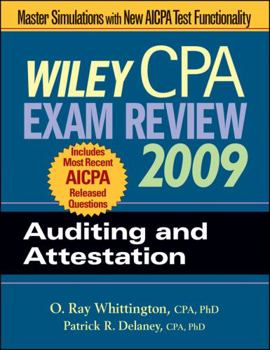 Paperback Wiley CPA Exam Review 2009: Auditing and Attestation (WILEY CPA EXAMINATION REVIEW) Book