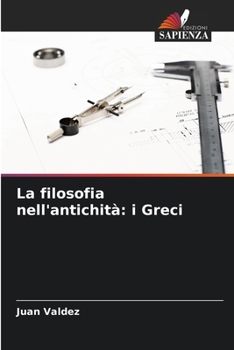 Paperback La filosofia nell'antichità: i Greci [Italian] Book