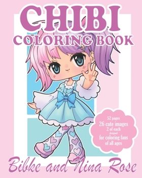 Paperback Chibi Coloring Book: Kawaii Princes and Princesses Lolita Fashion Book