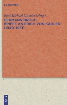 Hardcover Briefe an Erich von Kahler (1940-1951) [German] Book