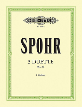 Paperback 3 Duets Op. 39 for 2 Violins: Set of Parts Book