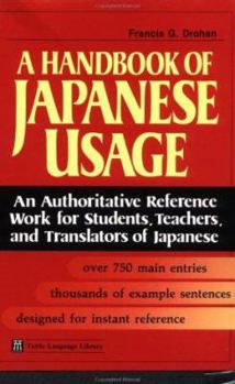 Paperback A Handbook of Japanese Usage Book