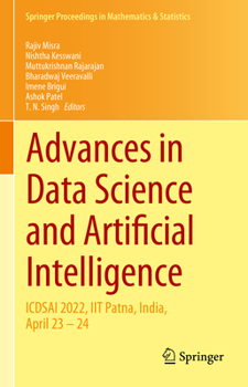 Hardcover Advances in Data Science and Artificial Intelligence: Icdsai 2022, Iit Patna, India, April 23 - 24 Book