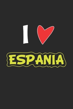 Espania: Notebook, Journal | Gift Idea for Globetrotters and Travel Fans | checkered | 6x9 | 120 pages