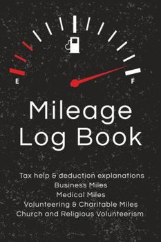 Mileage Log Book: IRS-Compliant Tracker for Business, Medical, Charity and Church Miles | Vehicle Expense Log with Odometer and Trip Record for Tax-Deductible Miles
