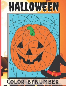 Paperback Halloween Color By Number: Halloween Coloring Activity Book for Kids Book