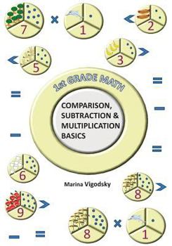 Paperback 1st Grade Math Comparison, Subtraction and Multiplication Basics Book